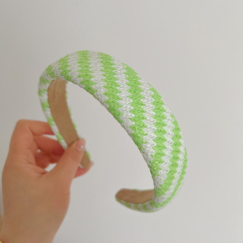 Bohemian Ethnic Summer Colorful Sponge Twist weaving Hairband Headband Adult Hair Accessories Hair Jewley