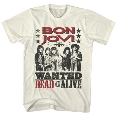 BON JOVI CD lgo WANTED DEAD OR ALIVE Offizielles SHIRT XL Neu rutschig bei Nässe
