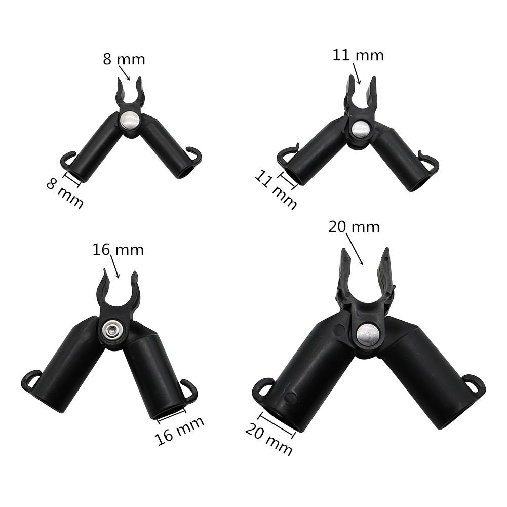 5 Pcs A-type Grip Clip Plant Support Rod Fixed Socket Adjustable Gardening Pillar Connector Clip Climbing Expandable Fence
