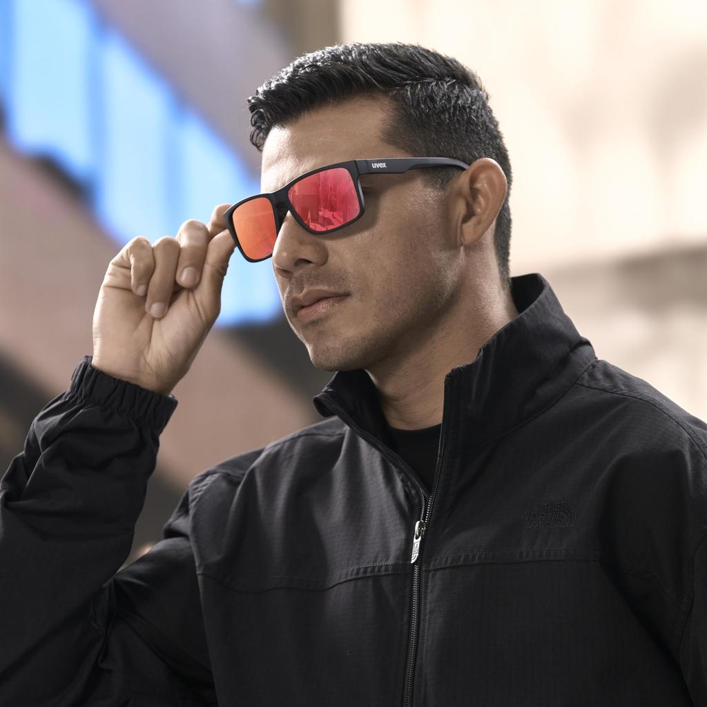 UV Mirror Sports Poise Black Matte [Uvex] Sunglasses, Protection, Lightweight, Lens, Men's & Women's, Sunglasses, UV400, Driving, Golf, Hiking,