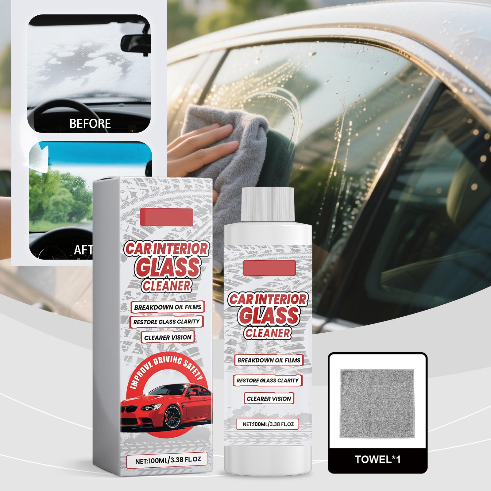 

Glass Decontamination Cleaner , Car Anti ,Fog Glass Water , Oil Film Removal Cleaner ,100ml , One Size