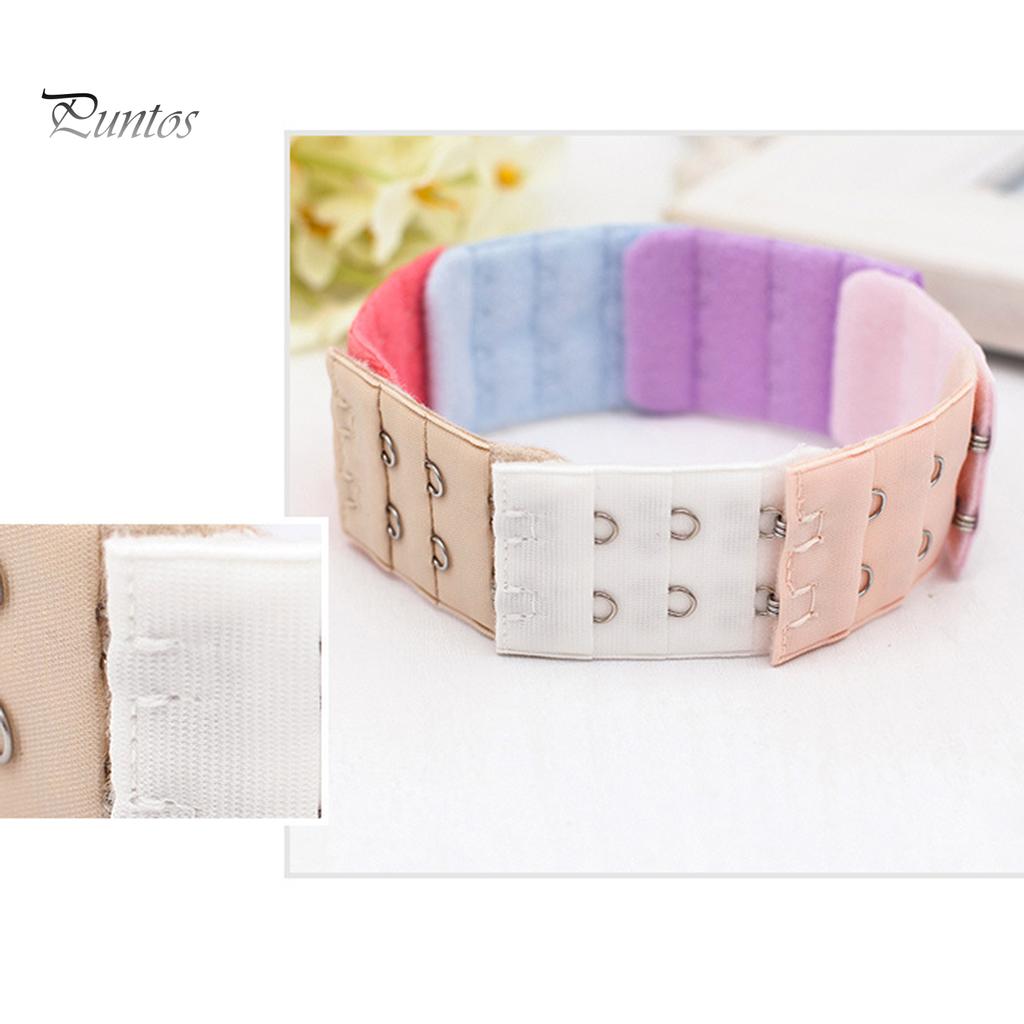 3Pcs 2/3/4 Hooks Adjustable Underwear Strap Extension Bra Buckles Extenders