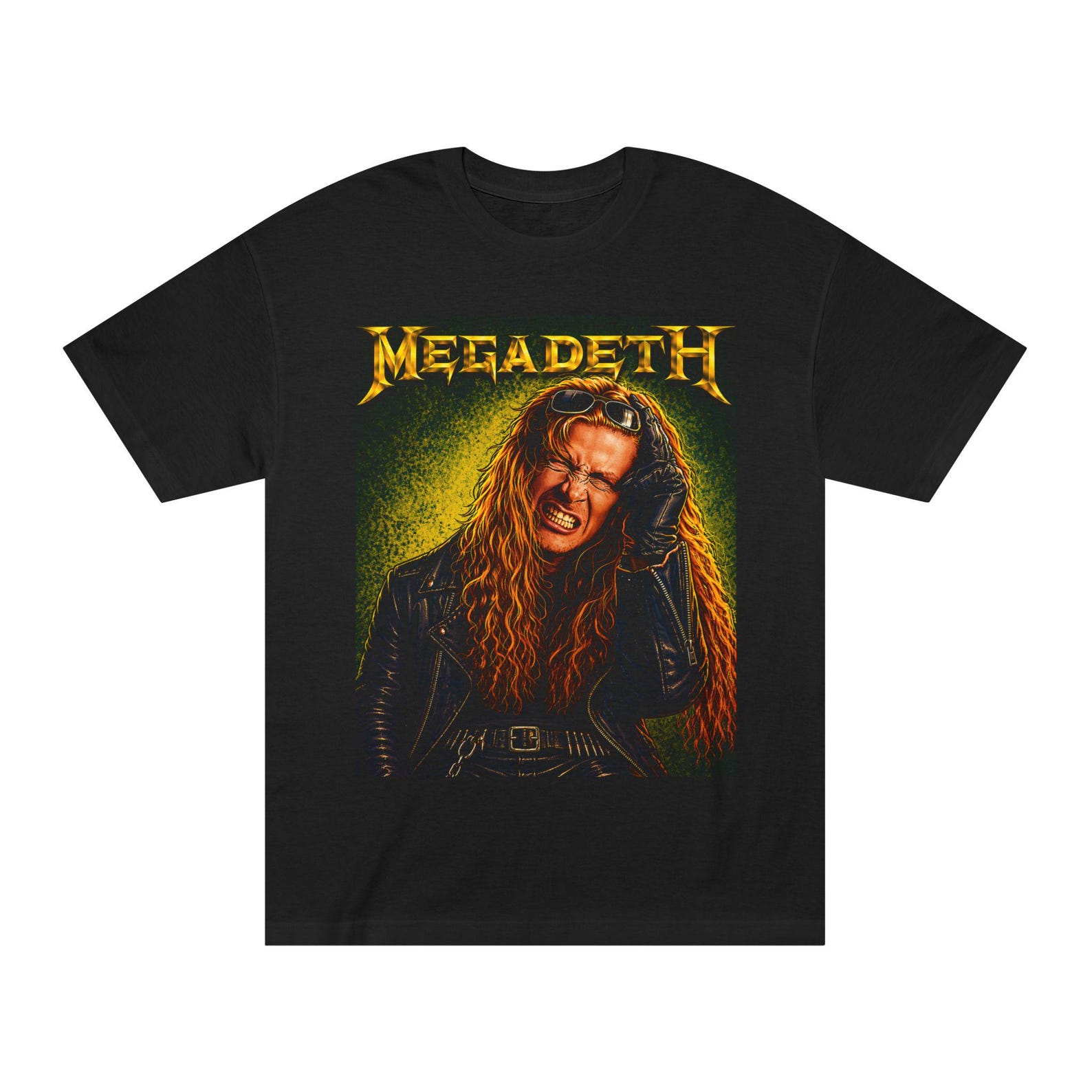 Megadeth Band Portrait Tee | Ice Cream Headache - Heavy Metal Graphic T-Shirt S