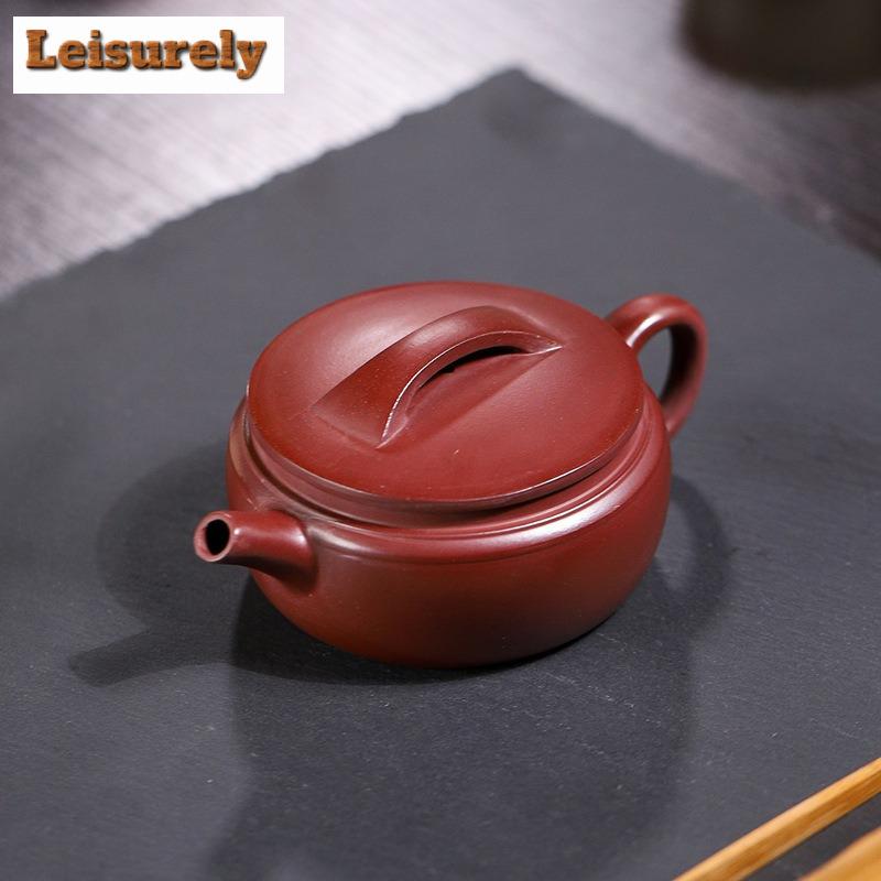 170ml Retro Yixing Purple Clay Teapots Handmade Large Caliber Pot Raw Ore Dragon's Blood Sand Mud Kettle Zisha Tea Set Tea Gift