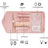 Foldable Jewelry Case Roll Travel Jewelry Organizer Portable For Journey Earrings Rings Diamond Necklaces Brooches Storage Bag