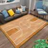 Basketball Court Pattern Rectangular Carpet for Bedroom or Living Room Suitable for Use As an Anti-slip for Living Room Bedroom Sofas