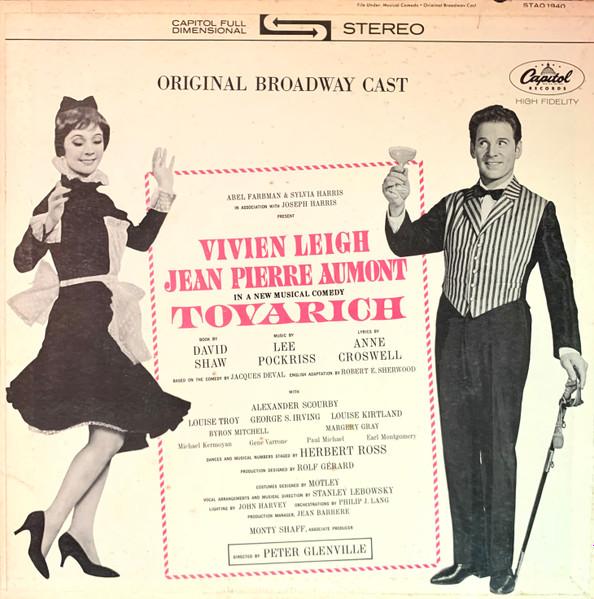 

LP Record VIVIEN LEIGH, JEAN-PIERRE AUMONT - Tovarich (Original Broadway Cast) STAO1940 CAPITOL 1963 US Soundtracks & Musicals Used