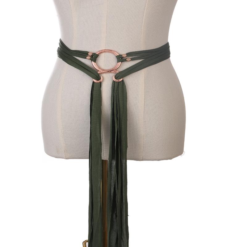 Medieval Long Rope Ring Knotted Belt For Women, Norse Witch Waist Knotted Rope Belt, Viking Renaissance Costume Accessories