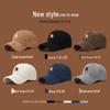 Solid Color 3D Letter R Corduroy Baseball Cap - Adjustable Fall/Winter Fashion Hat