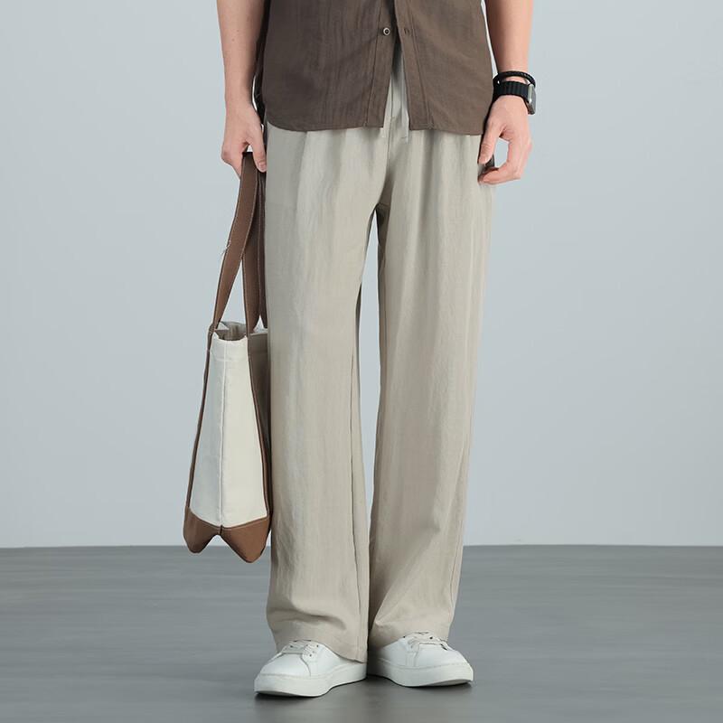 PLAYBOY Men s Tencel Linen Blend Casual Pants 34