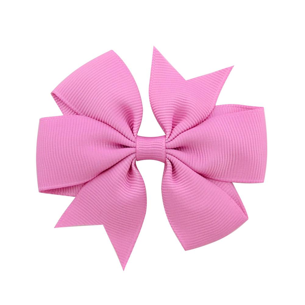1 st Färger Enfärgat Grosgrainband Rosetter Spännen Hårnål Flicks hårosetter Boutique Hårspänne Håraccessoarer Barn Håraccessoarer 564