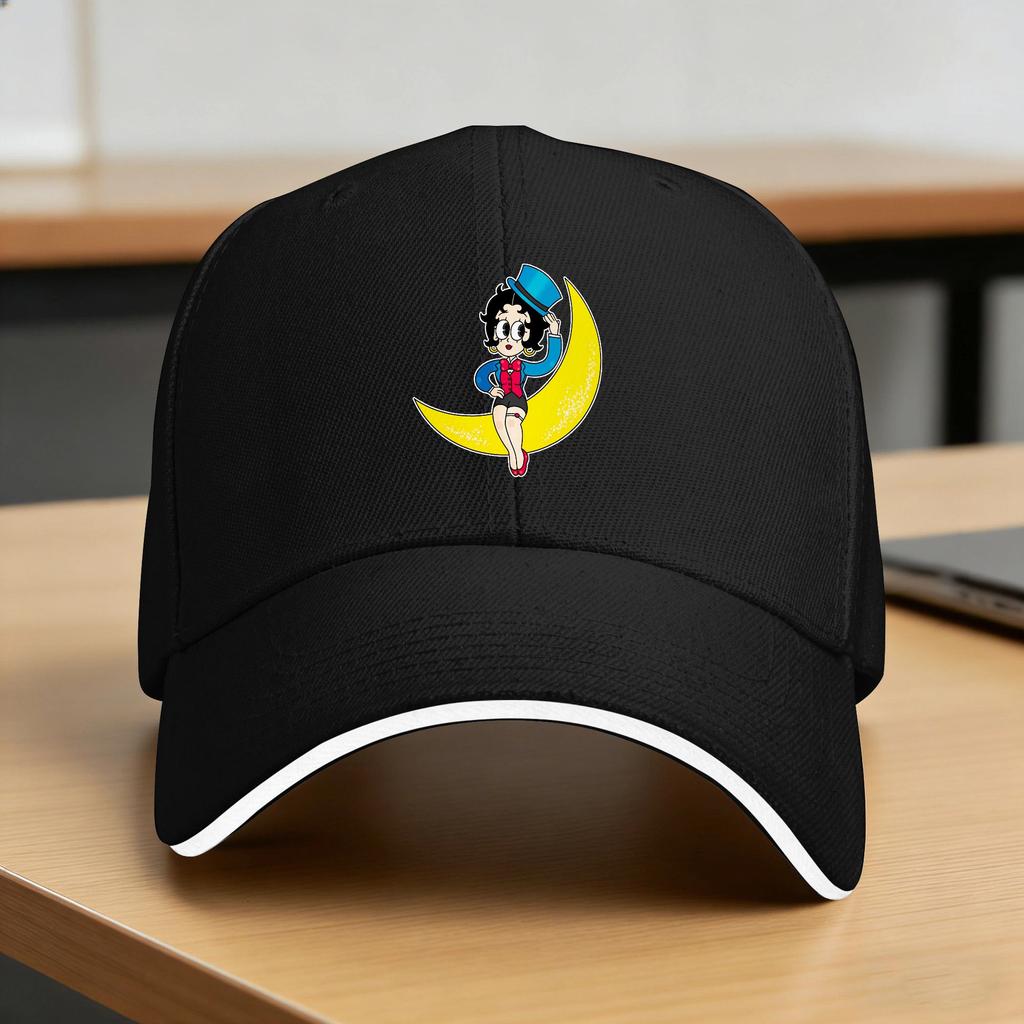 Bettys Boop Sun Baseball Cap Spring Women Unisex  Design Trucker Hat Hot Sale Vintage Outdoor Gym Baseball Caps