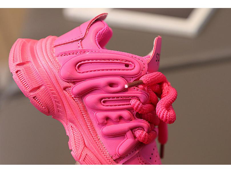 Spring New Girls' Sneakers: Trendy Children's Fashionable Dad Shoes for Students