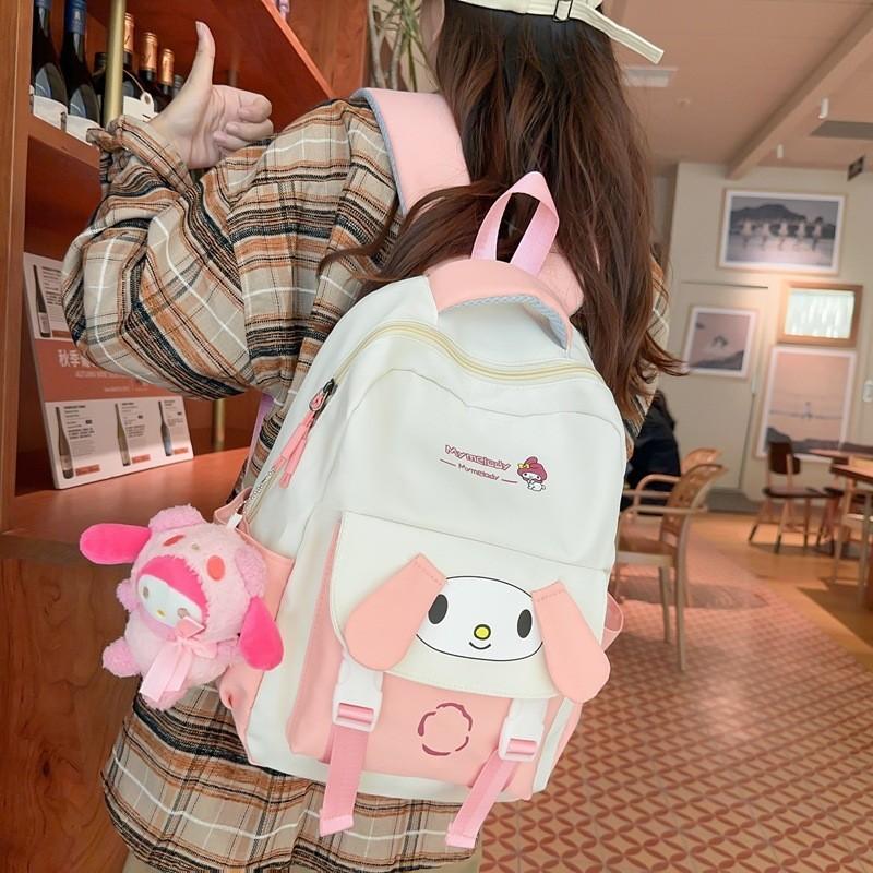 Cute Nylon Animal Print Backpack For Boys And Girls Schoolbag With Arc Straps