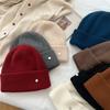 High-end wool rabbit down~ knitted wool hat for men and women, small ear protectors for autumn and winter, warm stacking hat, cold hat