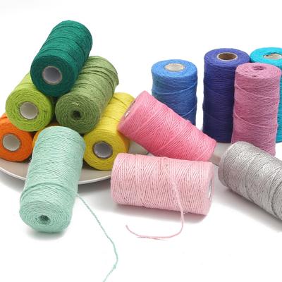 Hot Sale Color Hemp Rope Rope Handwoven Diy String Rope Zongzi Rope Pendant Jewelry Material Pack Accessories