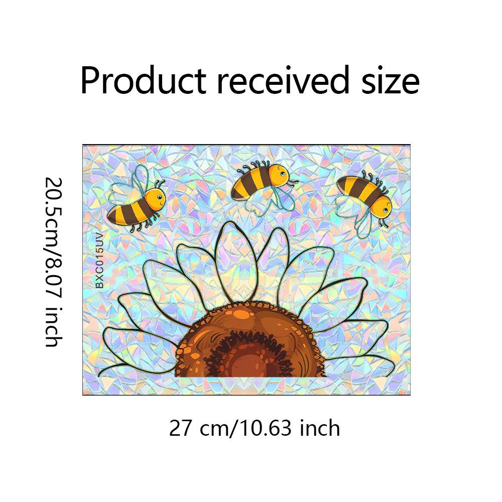 

Креативные подсолнухи, маленькие пчелки, стеклянные двери и окна, антистатические наклейки на окна