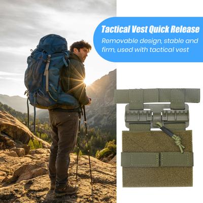 Versatile Tactical Vest with Fastener Tape Wear Resistant Detachable Quick Release Outdoor Protective