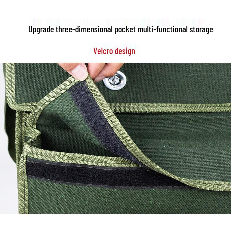 Durable Multi-layer Canvas Tool Bag for Electricians and Carpenters