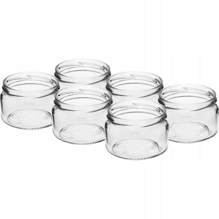 Jam Jars with Lids, 6 Pcs, 200 Ml