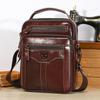 BULLCAPTAIN New Men's Shoulder Bag Multi Pocket Men's handabgs 100% Cowhide Quality designer luxury bag Messenger bag