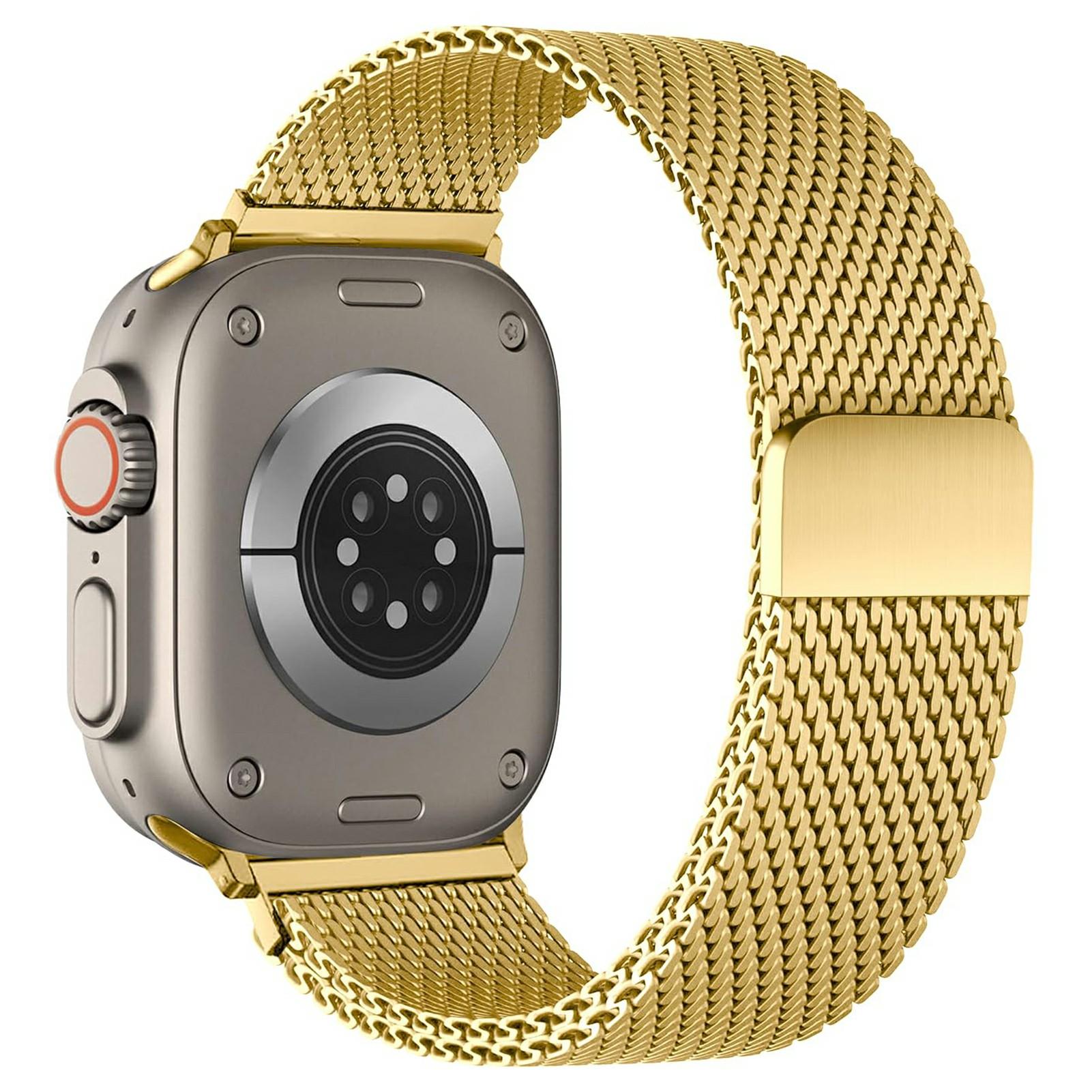 

Thick Mesh Colored Strap for Apple Watch Series 11 10 42mm/9 8 7 41mm/SE3 SE2 SE 6 5 4 40mm/3 2 1 38mm Milanese Metal Watch Band Magnetic Clasp A