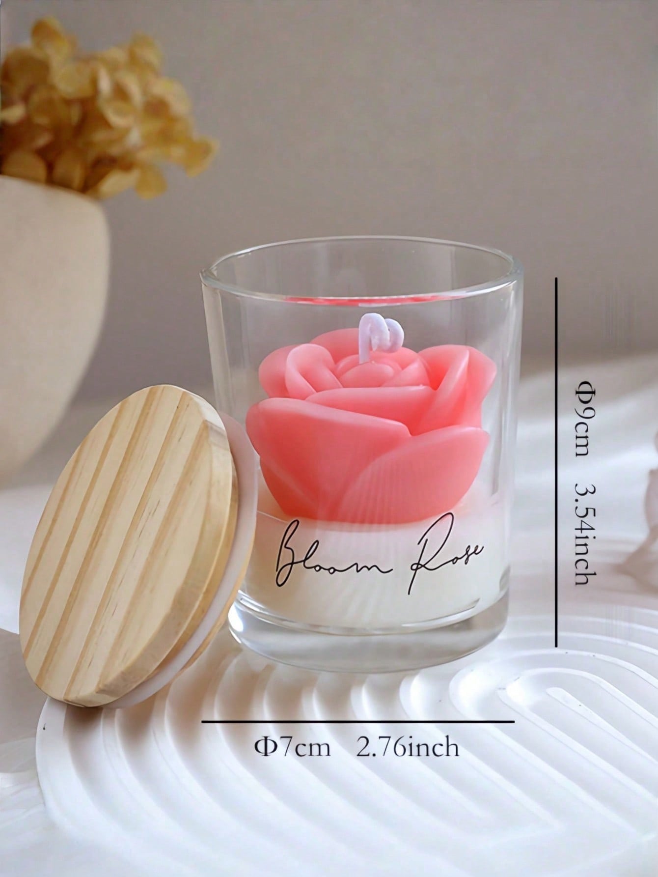 

1PC Valentine s Day Best-Selling Straight Cup Rose Fragrance Candle, Bedroom Fragrance Atmosphere Candle,Perfect Holiday Gifts розовый