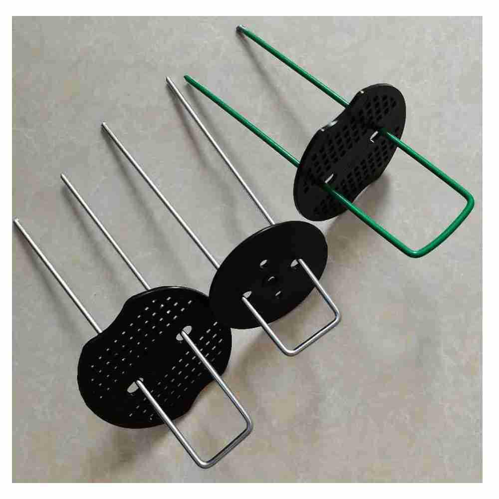 U-Shaped Galvanized Steel Turf Nails with Plastic Coating for Landscaping and Weed Barrier Fixing