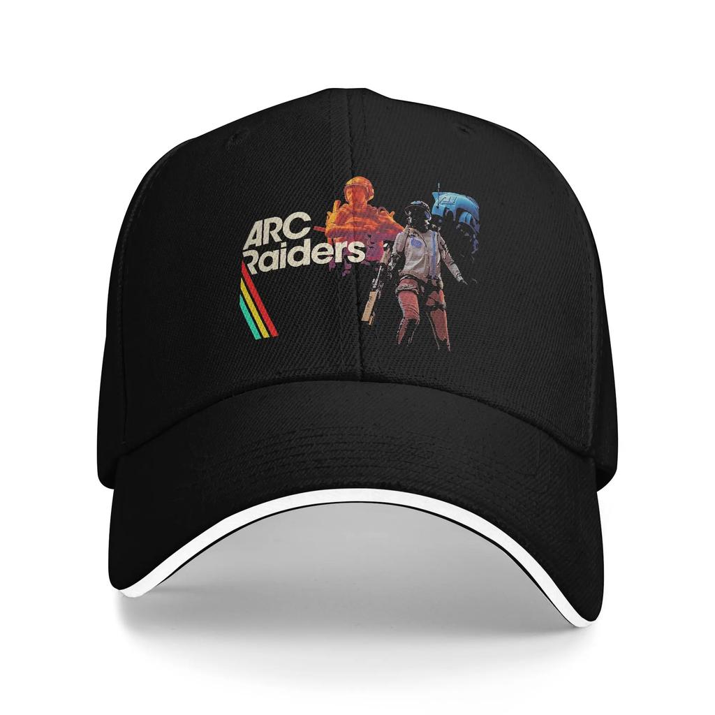 Arc Raiders Logo Czapka z daszkiem Retro Sandwich Cap Unisex Oddychająca Czapka przeciwsłoneczna Outdoor