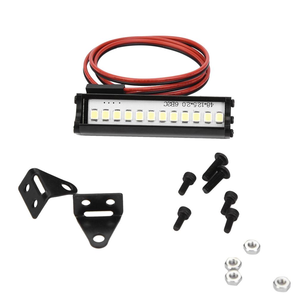 55mm RC Crawler LED Light Bar LEDs Lamp 1:10 RC Car Part for TRX4 90046 90048 SCX10
