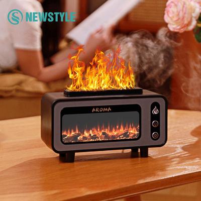 Simulation Flame Air Humidifier USB Home Essential Oil Aroma Diffuser Fireplace Large Water Tank Quiet Refine Spray Humidifier