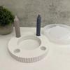 3D Runde Leuchter Silikon Form Epoxy Harz Kerze Ständer Formen Gips Kerze Halter Form Home Dekorationen Form