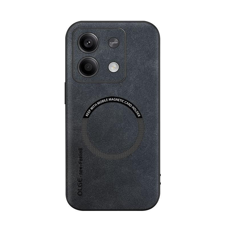 Redmi Note11 Mobile Phone Case Note11pro Magnetic Suction Sheepskin All-inclusive Business Men's Premium Protective Case 11