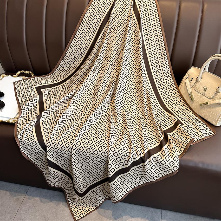 

90 см дорожный солнцезащитный универсальный большой квадратный шарф шаль платок для защиты шеи шарф украшение для всех сезонов 90x90cm