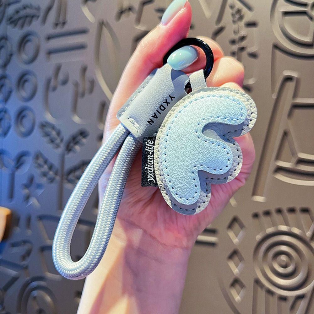 PU Leather 26 Letter Keychain Sweet Lucky Letter Pendant Fashion Alphabet Key Holder  Friend