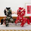 2026 Year of the Horse Mascot Doll National Style Cloth Horse Doll Zodiac Horse Plush Toy Doll New Year's Gift