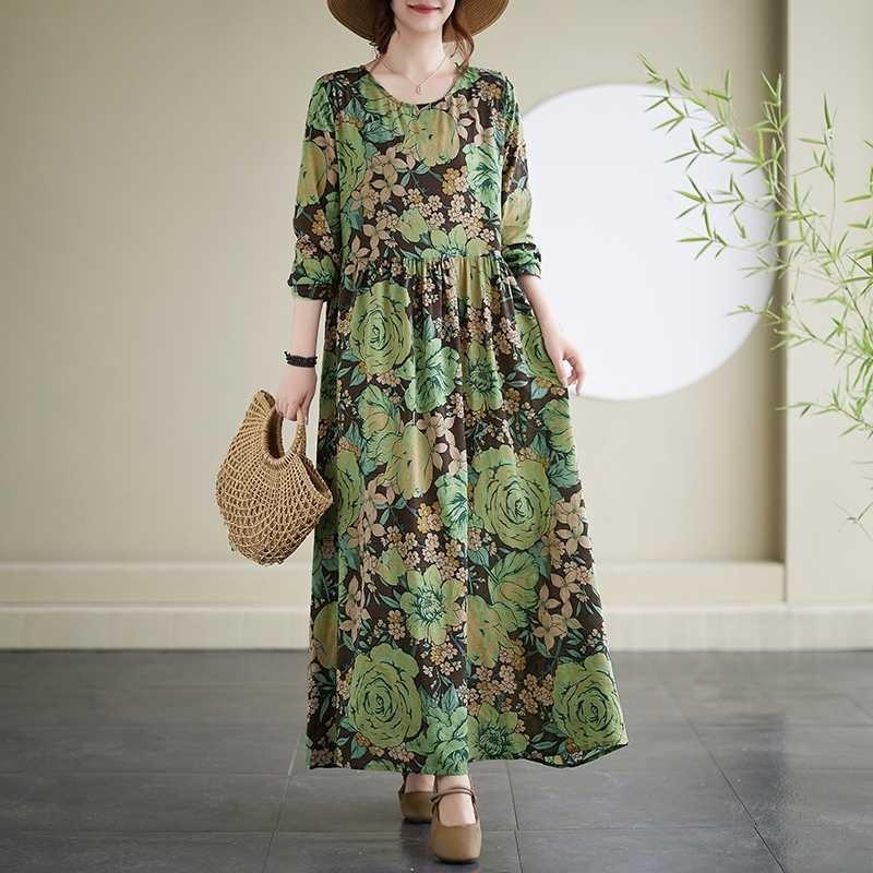 New Floral Resort Style Vintage Dresses
