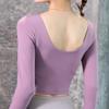 Women's Long Sleeve Yoga Top - Fashionable, Round Neck, Autumn Sportswear