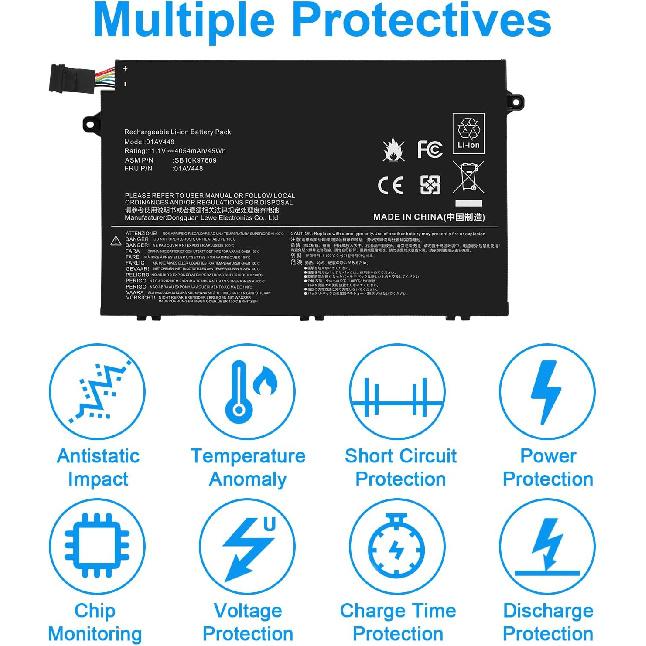 Fancy Buying 01AV445 01AV448 L17L3P51 Battery for Lenovo ThinkPad E480 E490 E485 E495 E580 E585 E590 E595 E14 E15 Series SB10K97606 SB10K97608