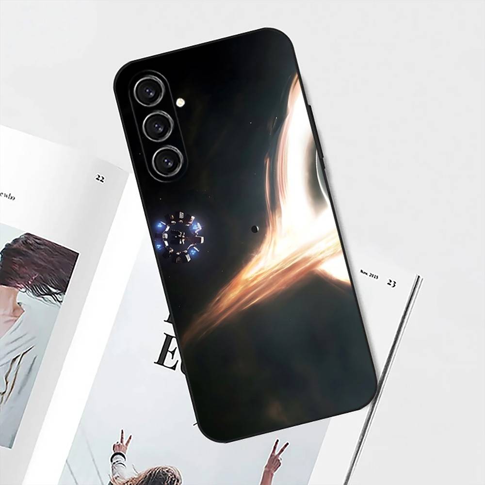 

Interstellar Movie Phone Case For Samsung S25,S24,S21,S22,S23,S30,Ultra,S20,Plus,Fe,Lite,Note,10 Black Soft Shell Samsung S25Plus