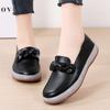 Fashion Genuine Leather Fashion Wedge Women Flats Retro Shoes Woman Slip On Women Shoe Moccasins Comfortable Tenis Feminino Plus Size