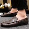 Genuine Leather Breathable Slip on Men Driving Shoes Luxury Brand Italian Men Loafers Men Casual Shoes Moccasins Chaussure Homme