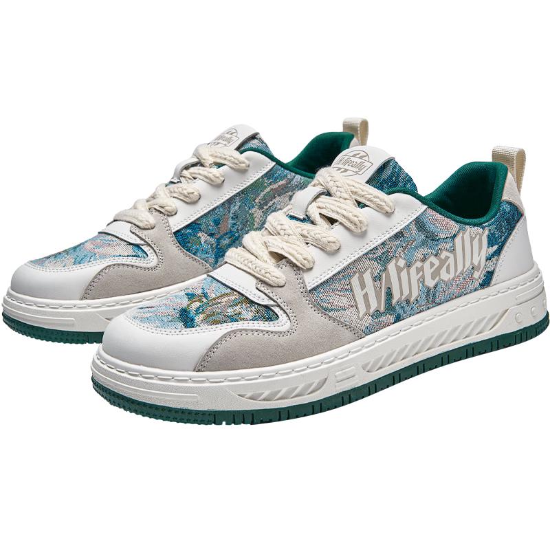 HLA Men s Patchwork Breathable Casual Board Shoes 44