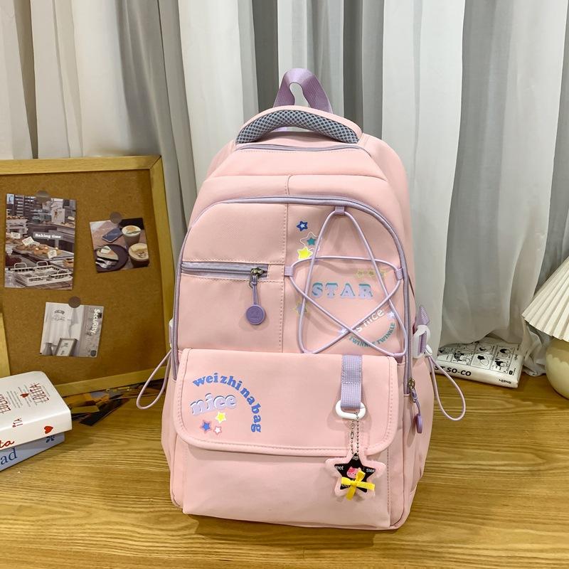 Student Schoolbag Women's Lightweight Large Capacity Star Backpack