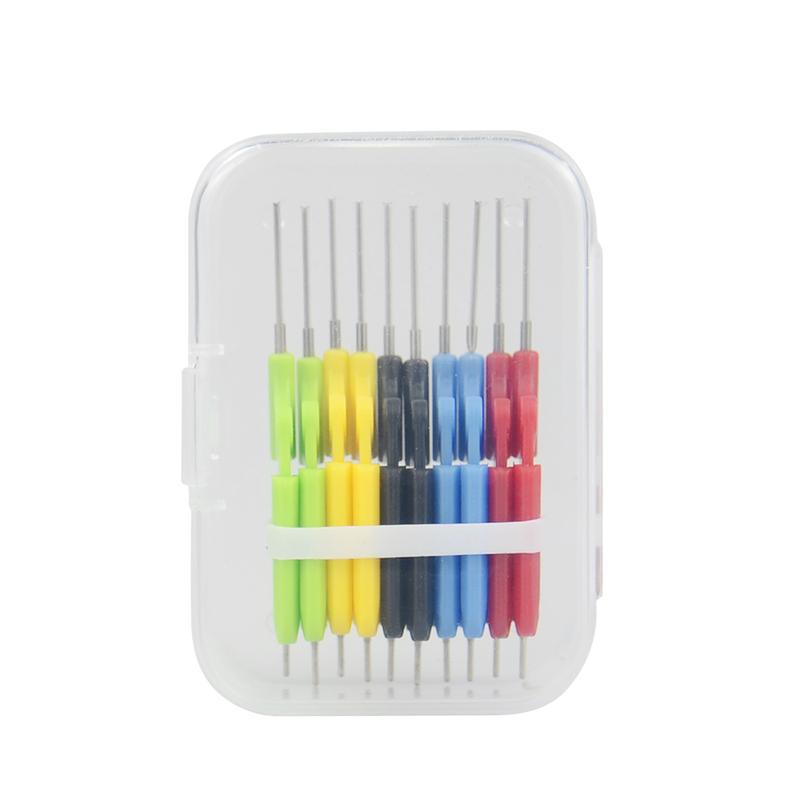 2025 10pcs Mini clip Micro IC clamp 10pcs/set SOP/SOIC/TSSOP/TSOP/SSOP/MSOP/PLCC/QFP /TQFP/LQFP/ SMD IC Chip pin Clip