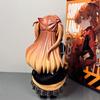 New Century Evangelion Asuka Anime Action Doll Model Computer Desktop Decoration Kawaii Squatting Pvc Model Toy Doll Collectible