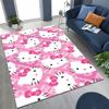 3D Cute Hello Kitty   Cartoon Rug for Bedroom Living Room Sofa Home Doormat Decor, Large Kid Play Non-slip Floor Mat Gift