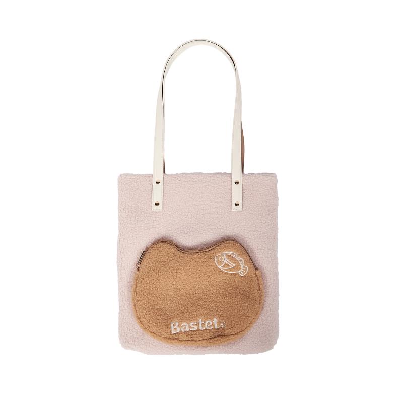 British Museum Bastet Cat Head Patchwork Tote Bag