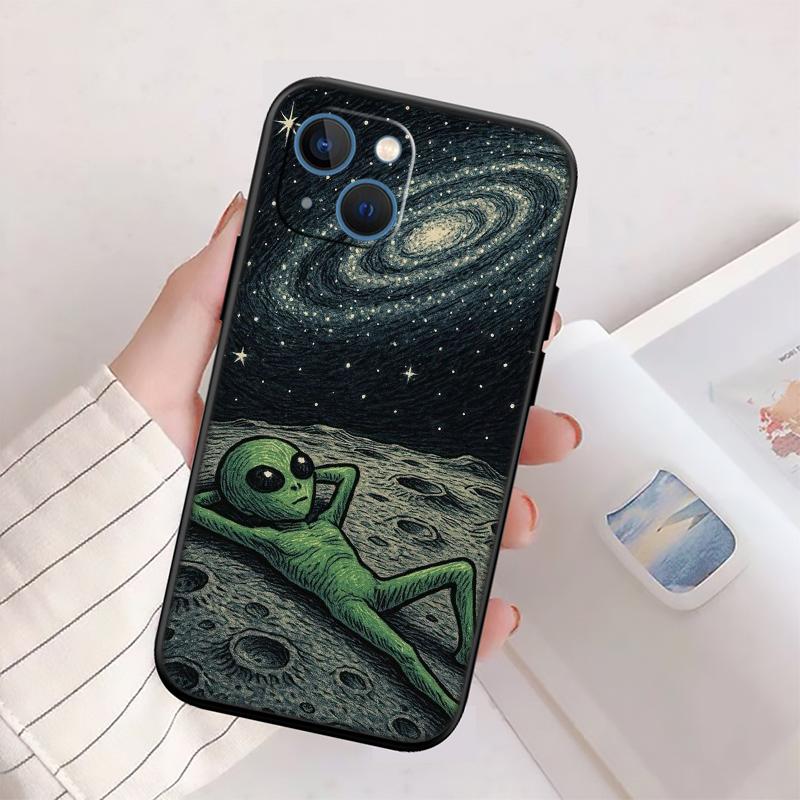 BH46 Trippy Tie Dye Peace Alien New High-End Shell Phone Case for Redmi Note 8 9 Pro Max 9S 9T 9C NFC 8T 8A 10A A4