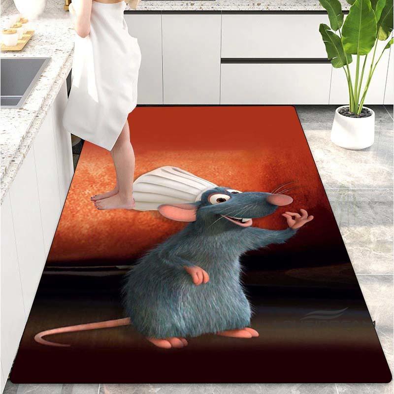 

New modelDisney Ratatouille cartoon print rug for living room, bedroom, children s room, home decor, non-slip rug, dressing room 60x90cm